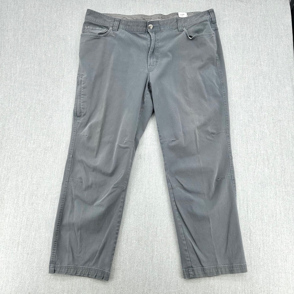 Columbia Utility Pants Mens 42x30 Gray Regular Fit Canvas Stretch Outdoor Hiking